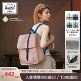 Herschel加拿大赫行防雨系列CITY中号城市机能防泼水双肩包男女背包电脑包 迷雾粉(中号14L) 25年新色