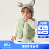 巴拉巴拉童装加绒马甲2025冬装婴儿背心羊羔绒两面穿宝宝外套209425101203