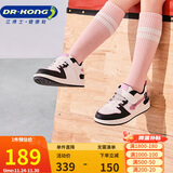 江博士学步鞋运动鞋秋季男女童舒适休闲国货儿童鞋B14243W001白/黑/粉25