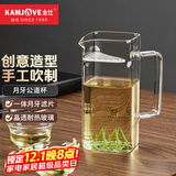 金灶（KAMJOVE）玻璃公道杯耐高温茶水分离杯办公室带盖带把泡茶杯冷泡茶壶 GO-35 300ml