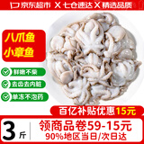 优牧冠 八爪鱼 去内脏鲜活冷冻迷你小章鱼海鲜软足类夜宵烧烤食材 【免处理】约8-16只* 3斤(净重)