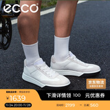 爱步（ECCO）25年新款休闲德训鞋厚底板鞋男 街头球鞋539834 灰白色/白色41