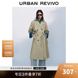 UR2025秋季新款女装气质双排扣腰带风衣外套UWM150045