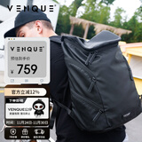 VENQUE范克双肩包男大容量轻便户外旅行背包女通勤商务电脑包大学生书包