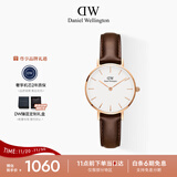 丹尼尔惠灵顿（DanielWellington）DW女表皮革表带28mm欧美简约风时尚石英手表生日礼物DW231