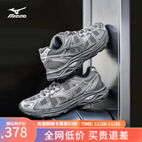 美津浓（MIZUNO）【RACER S 1.0】软底轻便运动跑步鞋男女同款缓震透气休闲慢跑鞋 24/野鸽灰 38 (240mm)