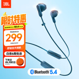 JBL TUNE 235BT 半入耳式蓝牙耳机 颈挂式耳机 防水设计 免提通话 超长续航快充 购物推荐 蓝色