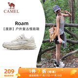 骆驼（CAMEL）漫游复古慢跑鞋女户外运动鞋子 K23S09L7014-1 米白/香芋紫 37