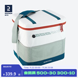 迪卡侬保温箱冰包便携户外车载外卖箱送餐冰袋保鲜冷藏箱QUNC 白色35L（内置灵活隔板）