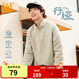 361°运动卫衣男2025年冬季加绒开衫摇粒绒保暖立领户外拉链套头卫衣女 【男款】浅卡其绿 M