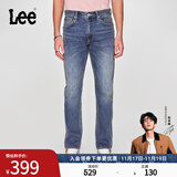 Lee【张凌赫代言】726舒适直筒丹宁复古水洗蓝色男牛仔裤休闲潮流 中深蓝 32 (140-150斤可选)