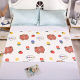 天颛夫妻行房床垫子情侣爱爱床上同房事垫防脏防漏月经床单可洗防水垫 呆萌熊【两面可用】 100cm * 150cm