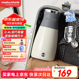 摩飞电器（Morphyrichards）便携式电热水壶烧水壶 家用旅行0.4L便携电水壶随行泡茶办公室养生保温杯电热水杯MR6090灰