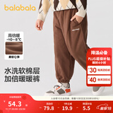 巴拉巴拉童装儿童长裤男童女童宝宝束脚裤子秋冬宽松百搭休闲裤 咖啡50893 130 cm