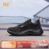 361°运动鞋女秋冬季防泼水通勤休闲厚底回弹健身跑步鞋子682232233-3