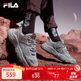 FILA 斐乐运动鞋女MARS II 火星系列二代秋秋季时尚复古跑步鞋女 合金灰-AL 36