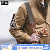 马登工装美式复古狂怒坦克棉服男阿美咔叽硬汉外套棉衣秋冬卡其色棉袄 土黄色 (摇粒绒/加厚棉服版) M