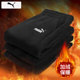 彪马（PUMA）男裤 新款裤子男针织长裤宽松保暖卫裤休闲健身跑步黑色运动裤男 加绒保暖-黑色-简约大方-66%棉34%聚酯纤维 L 180/78A 推荐体重140-160斤