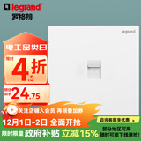 罗格朗（LEGRAND）开关插座面板 仕典系列玉兰白色86型暗装 一位电话 弱电类