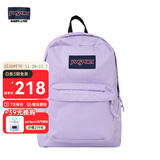 JANSPORT杰斯伯书包轻便双肩包男女旅行包简约背包电脑包学生校园 4QUT5M9暮山紫/风信紫-侧边袋