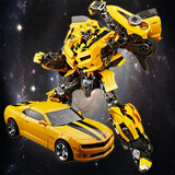 亲巴贝大黄蜂变形玩具金刚合金汽车机器人10岁男孩儿童生日元旦新年礼物