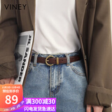 viney牛皮女士皮带复古针扣裤带时尚简约裙带百搭轻奢腰带装饰生日礼物