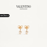 华伦天奴VALENTINO女士 VLOGO 金属耳环 金色 均码