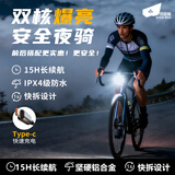 探路蜂自行车灯前灯强光夜骑尾灯手电筒儿童自行车灯防雨骑行灯合金前灯