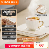 苏泊尔（SUPOR）暖菜板饭菜保温板热菜板 恒温加热杯垫 暖茶热牛奶 一人食暖杯垫 BF2015A810D