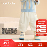 巴拉巴拉宝宝裤子男童长裤女童加绒裤2024冬装运动裤摇粒绒潮208424108205