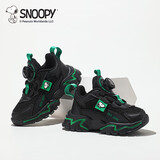 SNOOPY史努比童鞋儿童轻便运动鞋男女童学生秋季百搭休闲鞋3813黑色30