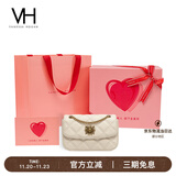 VANESSA HOGAN VH女包茵然软包系列复古太阳神斜挎包菱格链条腋下包小众单肩包