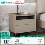 林氏家居现代简约北欧大理石纹床头柜极简卧室床边柜小储物柜悦野系列JQ1B 意式风|TV1B-A床头柜*1