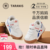 泰兰尼斯秋季学步鞋男宝宝鞋子女童婴儿鞋透气软底机能鞋白/蓝（超纤）22