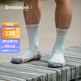 SMARTWOOL徒步轻量减震中筒袜户外美利奴羊毛袜运动袜登山袜1614 灰色069 L（适合脚码42-45）