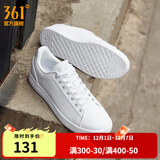 361°板鞋男春夏季滑板鞋轻便时尚百搭休闲低帮板鞋 361度白【男款】 44