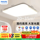 飞利浦（PHILIPS）客厅吸顶灯全光谱护眼简约超薄可调光灯具130W品逸[包安装]