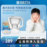 碧然德（BRITA）过滤净水器 家用滤水壶 Kalea 晨汐系列XL  3.5L（灰）+专家版滤芯5枚 环保加固包装
