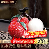 拜杰茶宠 茶宠摆件变色茶宠可养创意摆件茶道茶宠物茶具配件 荔枝茶宠