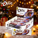 德芙（Dove）圣诞礼盒多口味巧克力礼物女送男老师老婆生日43g大条装*12条 榛仁巧克力【12条/盒】盒装516g