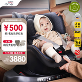 宝得适（BRITAX）宝宝儿童安全座椅0-4岁360度旋转汽车ISOFIX硬接口双面骑士PLUS 双面骑士PLUS精致蓝