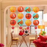 多美忆新年装饰福字灯笼挂件春节装饰2026马年过年氛围布置红灯笼摆件