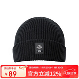 探路者（TOREAD）帽子 秋冬男女通用防风保暖弹力针织帽户外套头帽TELLCM90744黑色