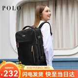 POLO双肩包女士旅行背包女书包大容量行李包15.6英寸电脑包生日礼物
