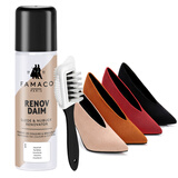 FAMACO 法国进口磨砂皮革护理剂鞋油翻毛皮鞋增艳翻新麂皮反绒皮补色剂 无色