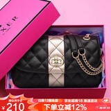 金狐狸（FOXER）牛皮女士包包女包大容量手提单肩包斜挎包轻奢女生女友生日礼物