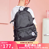 匡威（Converse）书包双肩包男款女包新款运动背包学生旅游健身电脑包经典复古包包 10021138-A01 经典黑色/现货 均码