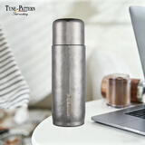 TUNE-PATTERN纯钛保温杯双层钛焖茶杯泡茶杯养生钛水杯磁吸钛水杯子教师节送礼 炫银【精美礼盒】450ml