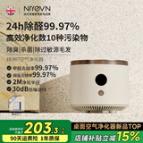 NIYEVN「母婴级」家用空气净化器除甲醛除烟味异味猫毛除尘桌面小型负离子空气净化器静音新房卧室办公室 【原野抹绿-母婴级】除醛杀菌99%+负离子净化