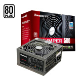 航嘉（Huntkey）白牌500W JUMPER500电脑电源（80PLUS白牌/单路40A/主动PFC/双管正激/全电压/背部走线）